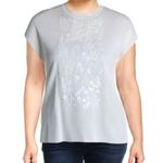 Anne Klein  Sweater Embellished Knit Top Mock Neck Pullover White Size XL NWT Photo 2