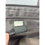 Coldwater Creek Laptop Tote Bag Faux Croc Leather Woven Brown Shoulder Bag Work Photo 8