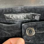 Ralph Lauren Lauren Women's Black Corduroy Straight Leg Pants Size 4 Thin Wales Photo 5