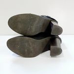 JustFab 6 Branlee Boot Black Vegan Suede Ankle Bootie Shootie Block Heel Buckles Photo 7