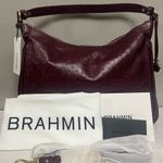 Brahmin Everdeen Shoulder Bag Sangria NWT Italian Leather Vintage Style Photo 2