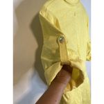 Liz Claiborne A-line Yellow Dress 20W Women’s Plus Size Textured Midi Belted Photo 4