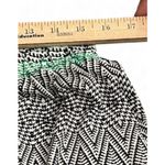 VTG Abstract Midi Skirt M Green & Black Abstract Print Urban Artsy Teacher Core Size M Photo 5