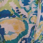 Coldwater Creek  Size PS Petite Small Yellow Blue Green WaterColor Blazer Jacket Photo 10
