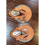 signed Native American Earrings Hand Photo 2