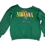 Daydreamer  Nirvana Lilies Boyfriend Raw Hem Neck Size L New with Tag MSRP $165 Photo 0