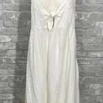 FRNCH  White Front Tie Sundress Midi Photo 0