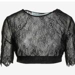 Off-White lace crop top black M Photo 0