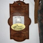 Uchi Gold Splattered Small Canvas Crossbody Equestrian Boho Vintage Wear Purse Brown Photo 4