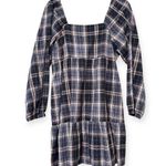 Universal Threads Universal Thread women’s size medium Balloon long Sleeve navy Plaid Shift Dress Photo 10