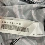 En Saison Purple Black Tiger Print Ruffle Strap Tiered Midi Dress Size SMALL Photo 7