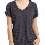 Peace & Pearls  Black Eyelash Tee Photo 0