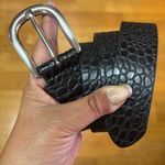 Patricia Nash  Croc Embossed Leather Career Minimalist Coastal Preppy Belt M Photo 0