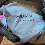 Lucky Brand  mid rise crop wide leg olive green jeans size 4 / 27 Photo 5