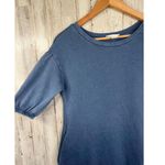 Caslon Casual Blue Dress Short Puff Sleeves Round Neck Size XXS Pockets Photo 2