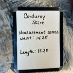 B.Original Corduroy Skirt Off White Boutique  Elastic Back Waist Photo 6