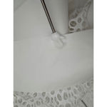 AQUA  Eyelet Midi Dress White Sleeveless Party Cocktail Wedding Guest M‎ Photo 6