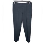 J. McLaughlin Quilted Cropped Pants Navy Black Size 8 Photo 3