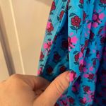 J. Crew blue block print dolman sleeve dress size small Photo 4