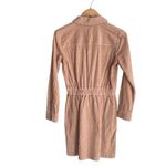 J.Crew  Zip-front cinched corduroy tan dress Photo 3