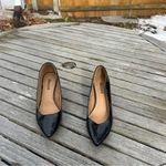 Abound  Audry Black Faux Leather Block‎ Heel Pump size 6.5 Photo 2