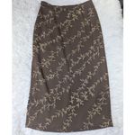 Josephine Chaus Y2K Vintage Petite Brown Midi Skirt Size 12P Photo 7