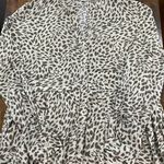 Cloth & Stone for Anthropologie Leopard Print Button Front Shirt Dress sz L Photo 10