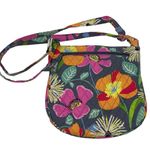 Vera Bradley Pushlock Crossbody Retired Jazzy Blooms Print Photo 3