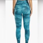 Free People NWT  Good Karma Tie Dyed Leggings Blue Peacock Size M/L Photo 5