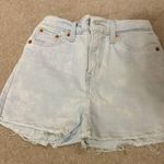 Levi's Levi’s high rise bleach wash jean shorts Photo 0