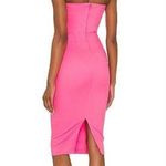 MORE TO COME Sophia Strapless Midi Dress in Pink Medium Photo 1