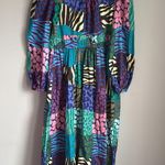 Anthropologie Geisha Designs for   Long-Sleeve Printed Maxi Dress Large Photo 3