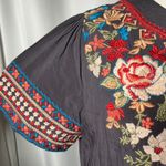 Andree by Unit  Women's‎ Embroidered Dress Gray Floral Medium Boho Casual Photo 2