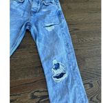 Topshop Women’s Distressed Straight Leg Editor Button Fly Jeans Size 26 L0568 Photo 3