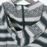 Forever 21  L Tight Woven Black White Baja Hoodie Top Photo 2