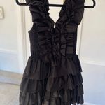 Love The Label Jolie Mini Dress Black Ruffle Parisian Coquette Romantic Luxury Photo 0