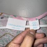 Cynthia Rowley  Womens Pink Bird Botanical 100% Linen Shirt Size XL Photo 2