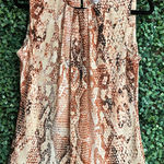 Calvin Klein  Snakeprint Business Casual Tank Top l/Blouse - NWT - Medium Photo 0