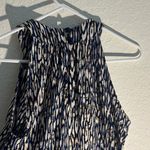 Veronica M  Navy and White Patterned Women's Top size small Photo 9
