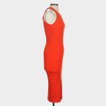 Modern Citizen  Ally Ribbed Midi Dress Size XL Red Halter Bodycon Photo 4