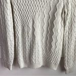 Mossimo Supply Co. Cream Textured Knit Crewneck Sweater Photo 5