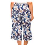 Rachel Zoe Size 1X:  High Rise Linen Floral Goucho Pant Photo 1