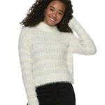 Candie's Women's Chunky Eyelash Knit Sweater New Photo 1