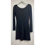 Halston Heritage  Black Dress Gold Studs Sz. 2 Photo 2