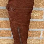 Frye  Womens SHIRLEY OVER THE KNEE Brown Oiled boots 10 B Photo 1