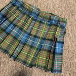 Sport Kilt Skirt Large Blue Green Plaid Pleated Scottish Adjustable Woman’s Photo 3