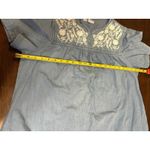 Go Softly Patio Floral Embroidered Dress Women Large Lounge Grandma Mumu House Blue Photo 3