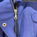 Vintage Nils Skiwear Jacket Faux Fur Collar Belted Padded Winter Coat Sz 10 flaw Blue Photo 4