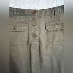 Loft  olive green midi skirt nwot Photo 1