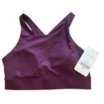 Fabletics NWT Women's No-Bounce Sports Bra in Merlot size M Photo 3